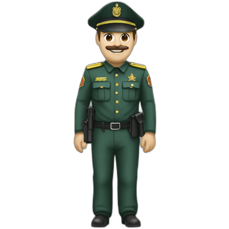 Guardia civil saludando emoji