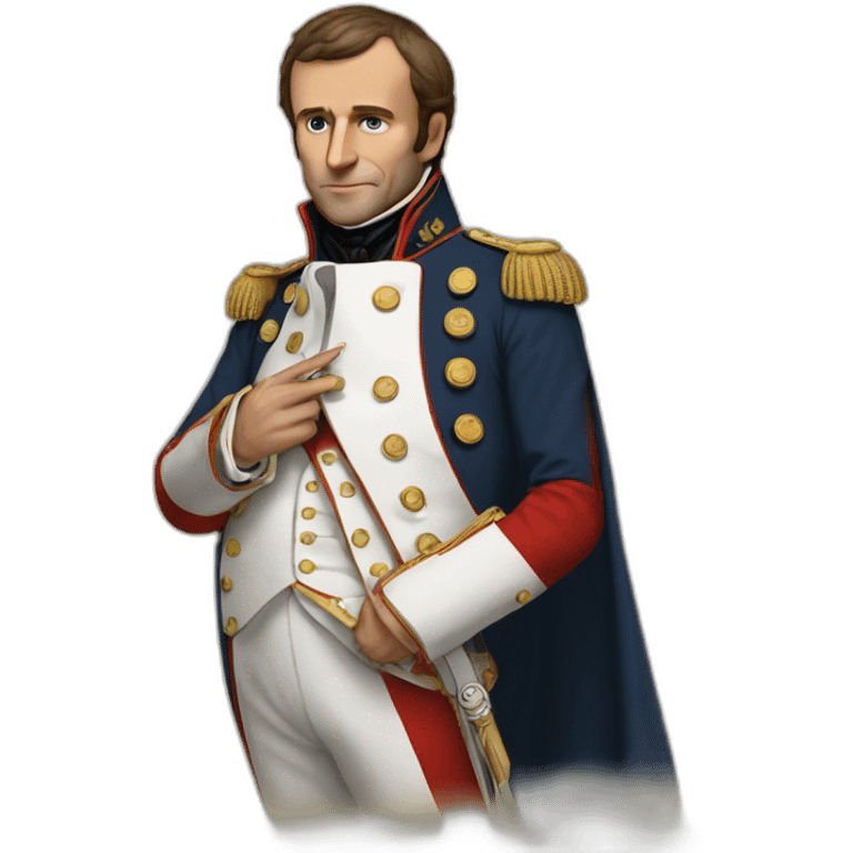 Macron en napoleon emoji