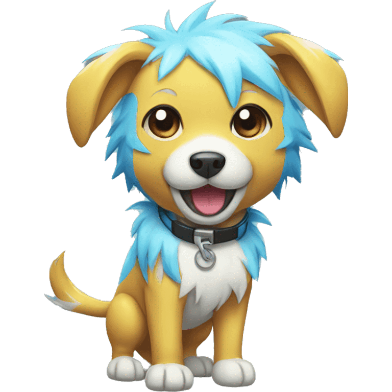 Colorful Electric Dog Pokémon emoji