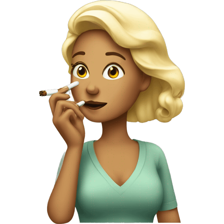 Woman smoking sigaret emoji