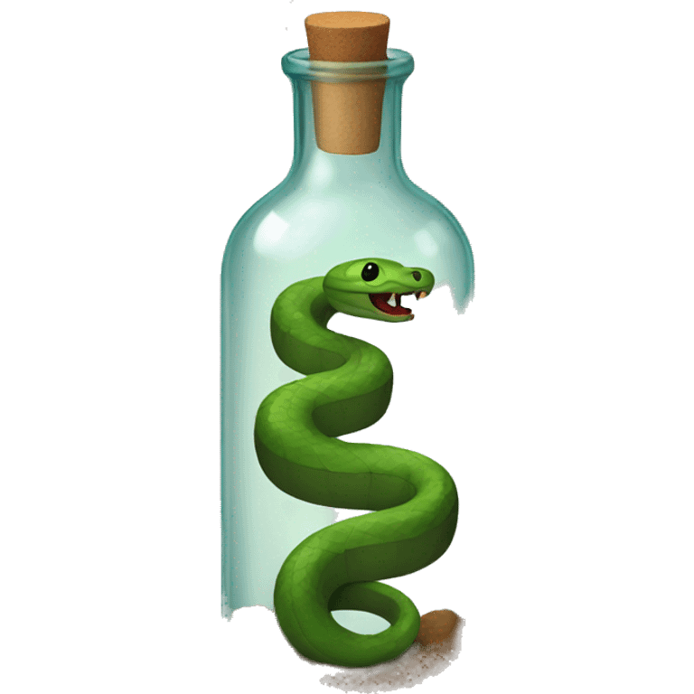 snake in a bottle emoji