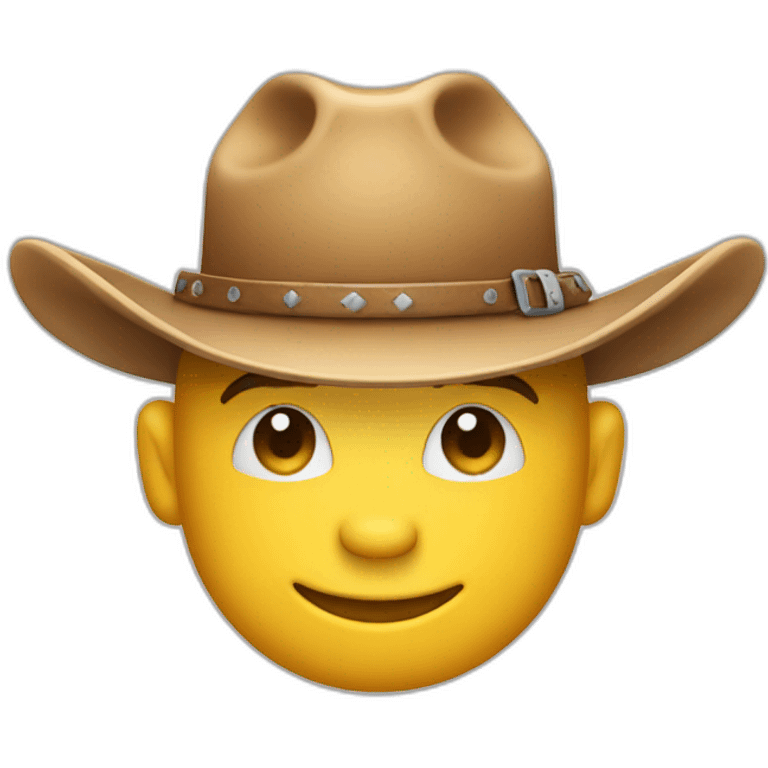 emoji whit thumb up and cow boy hat emoji