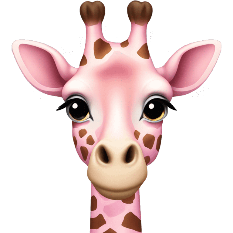 Light pink giraffe  emoji