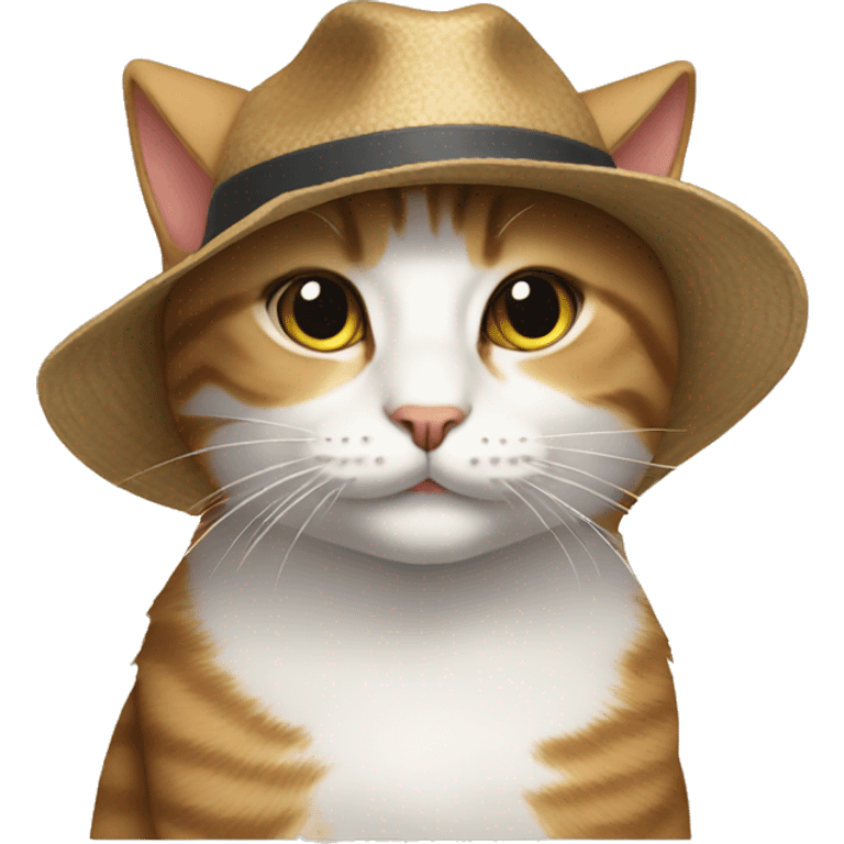 cat wearing hat emoji