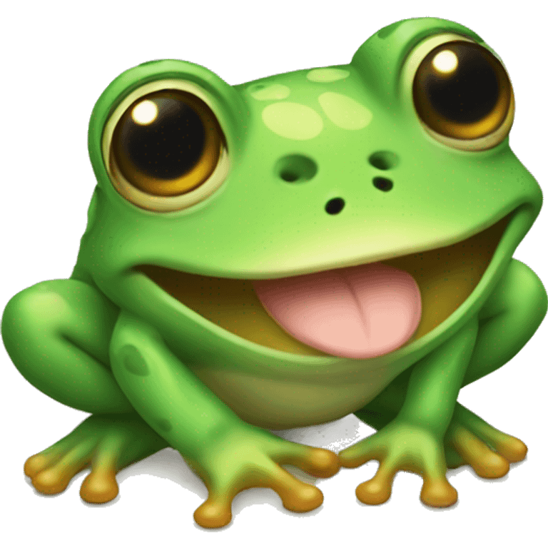 Cutest frog ever emoji