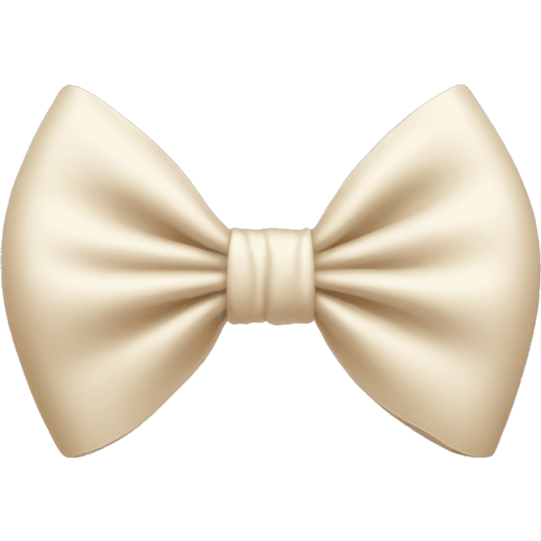 Cream bow emoji