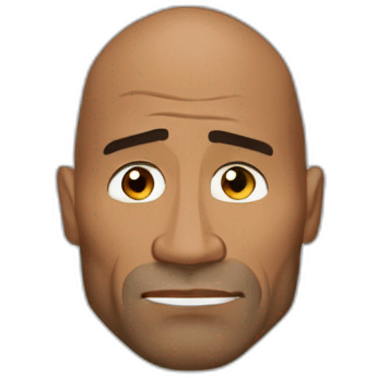 Dwayne Johnson depresivo emoji