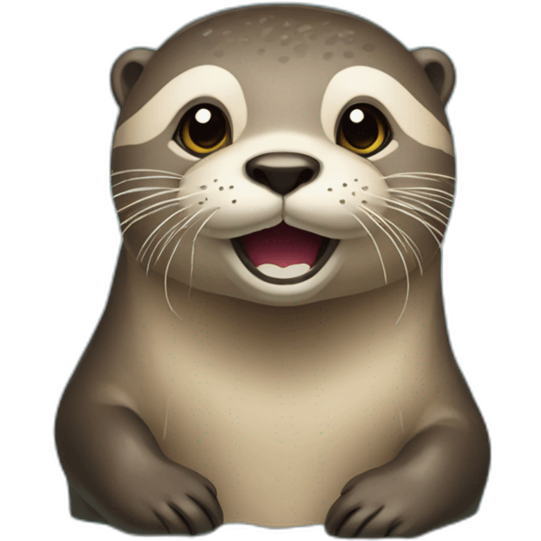 Loutre qui boit de l eau emoji