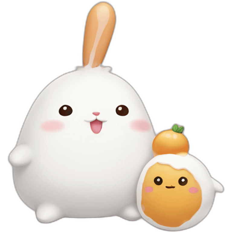 Molang and Piu piu emoji