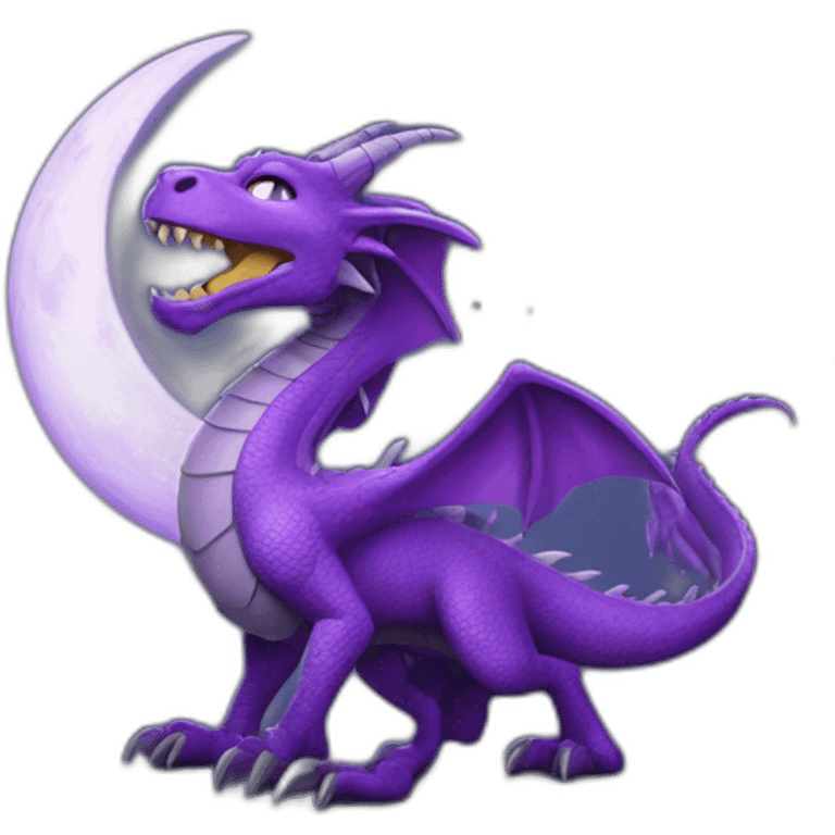 purpledragon up moon emoji