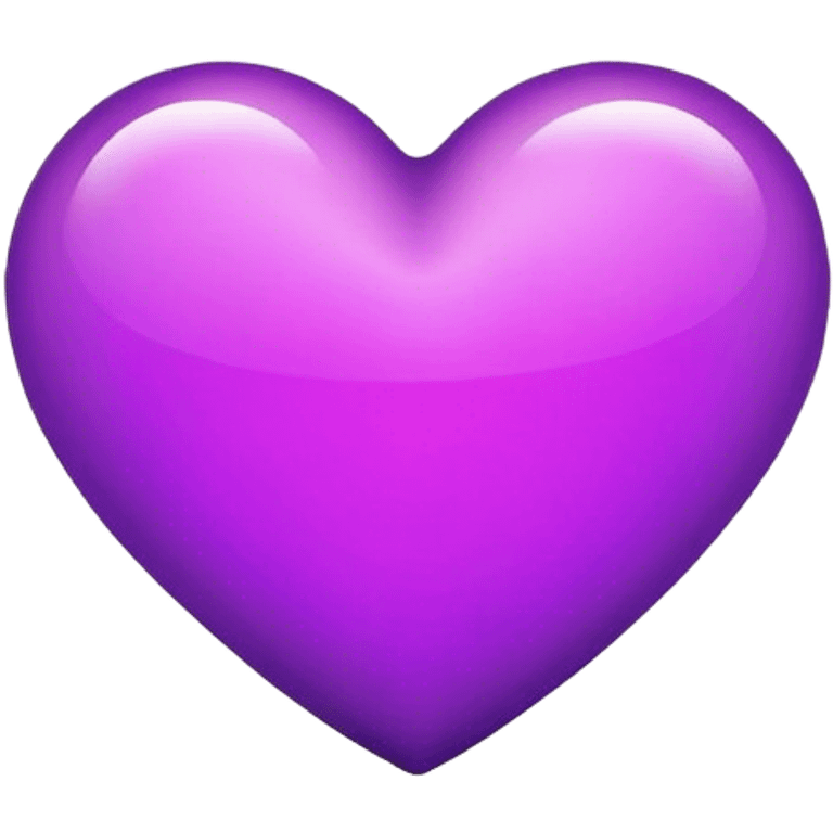 Glowing, Passionate Purple Heart emoji