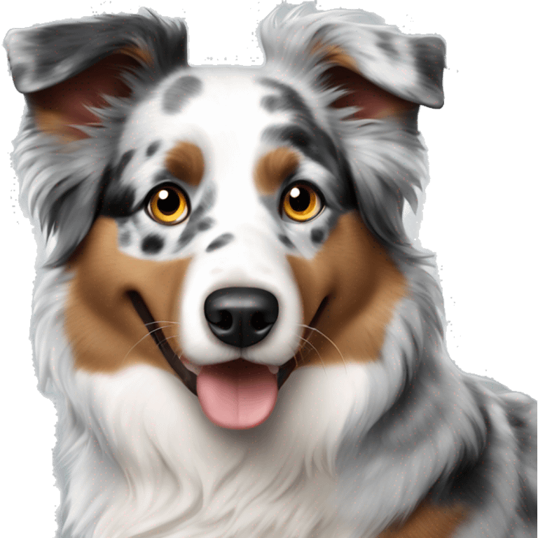 Australian shepherd blue merle emoji