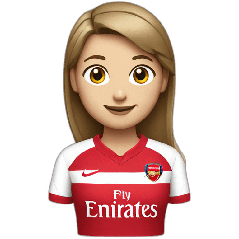 Arsenal women home kit shirt only emoji