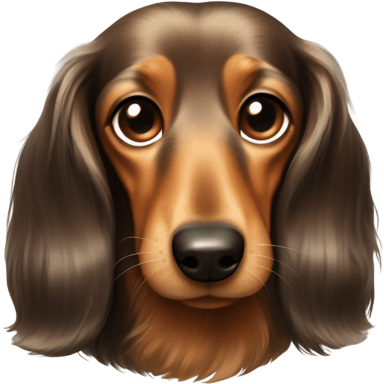 Long haired dachshund  emoji