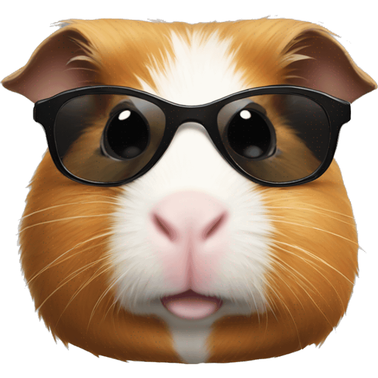 Guinea pig with sunglasses emoji