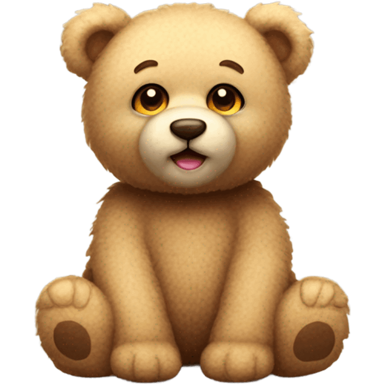 Cute teddy bear emoji