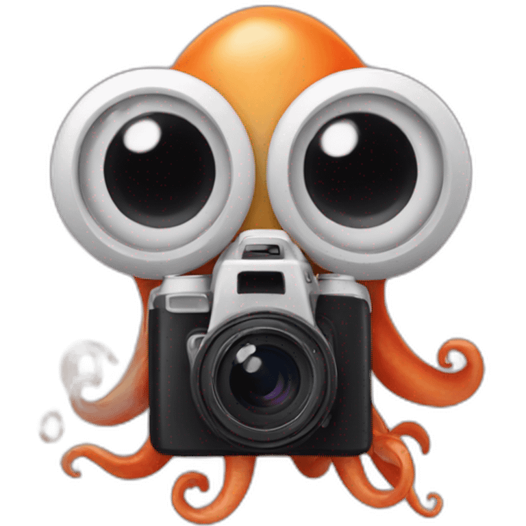 Squid with camera emoji