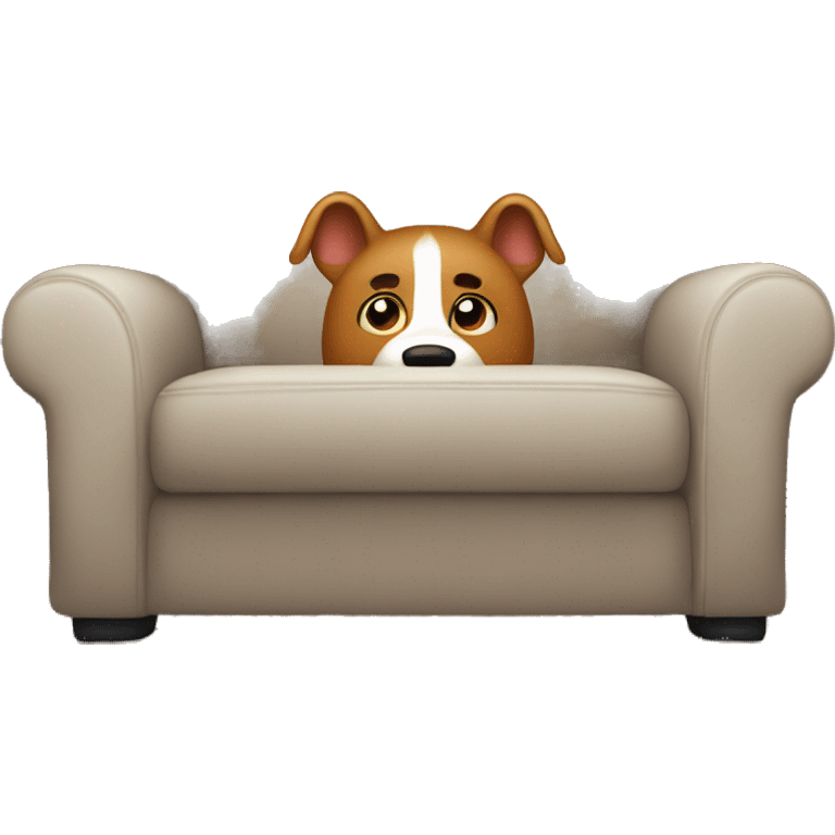 Hide behind sofa emoji