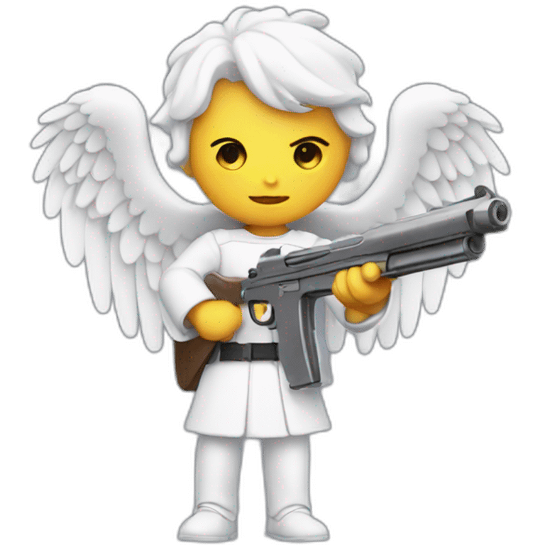 Angel with a gun emoji