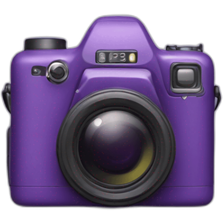 Purple Cat with a camera emoji