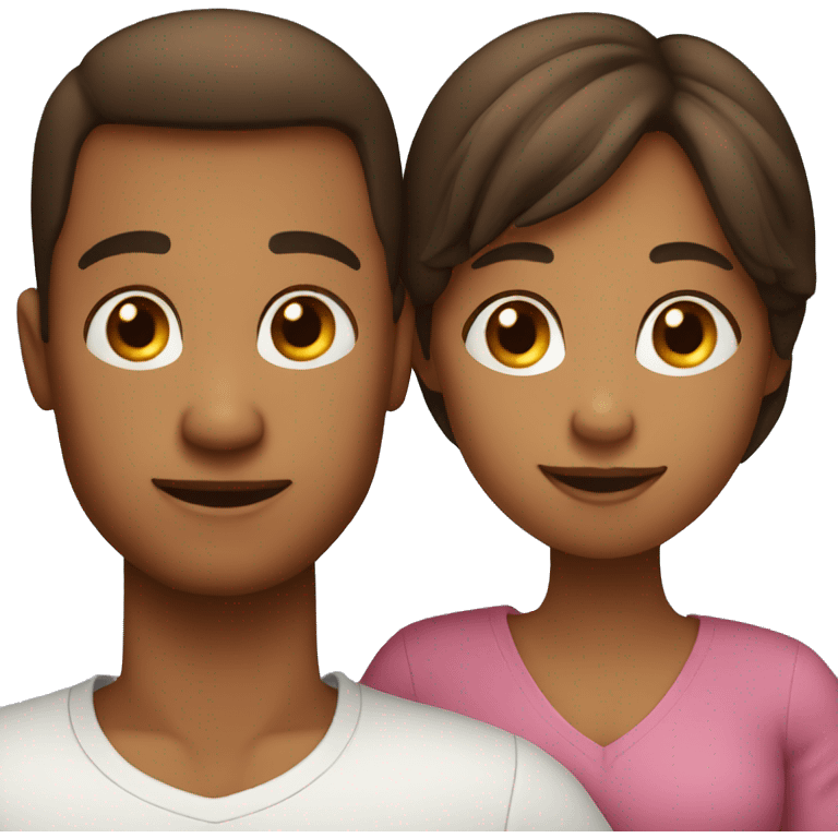 Family of a pregnant woman, man, 18 month old son emoji