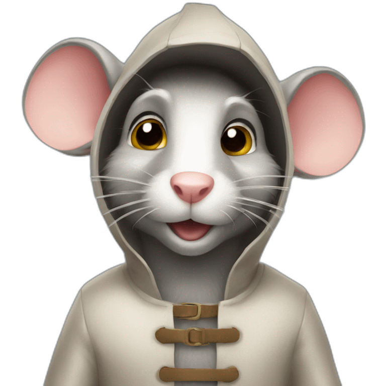 Rat en costume emoji