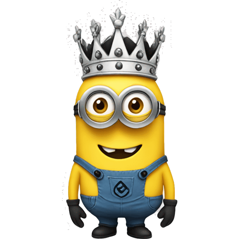 Minion with crown emoji