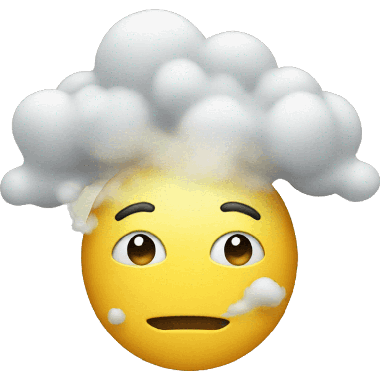 Face with steam from emoji