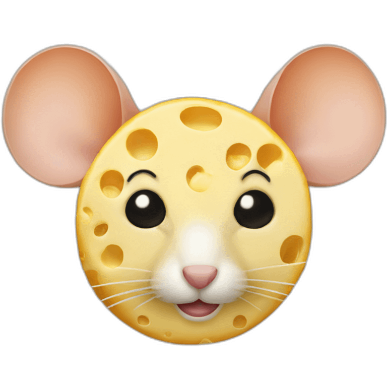 mouse made of cheese emoji