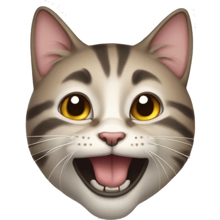 A cat mewing emoji