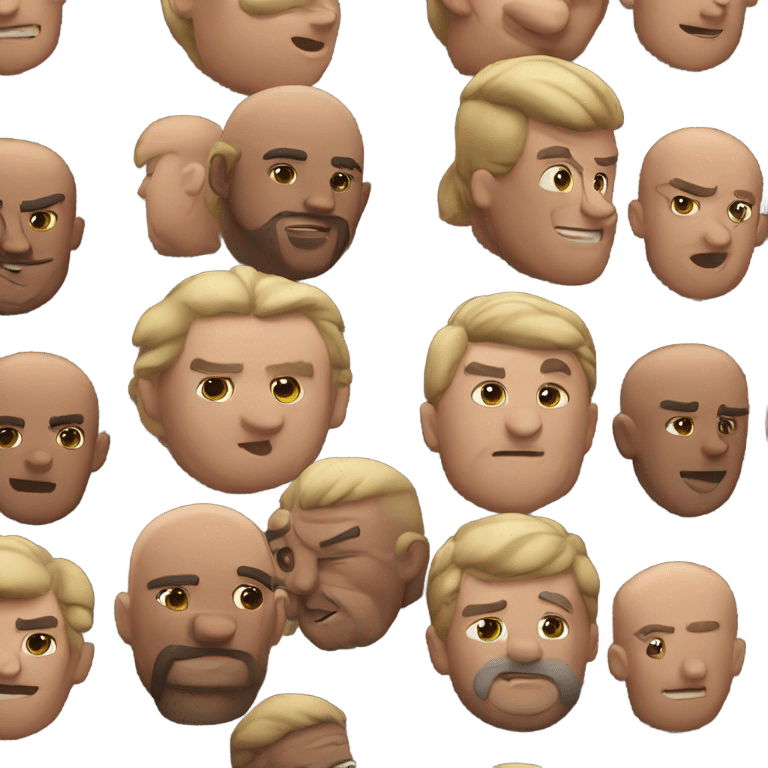 flock of muscular men emoji