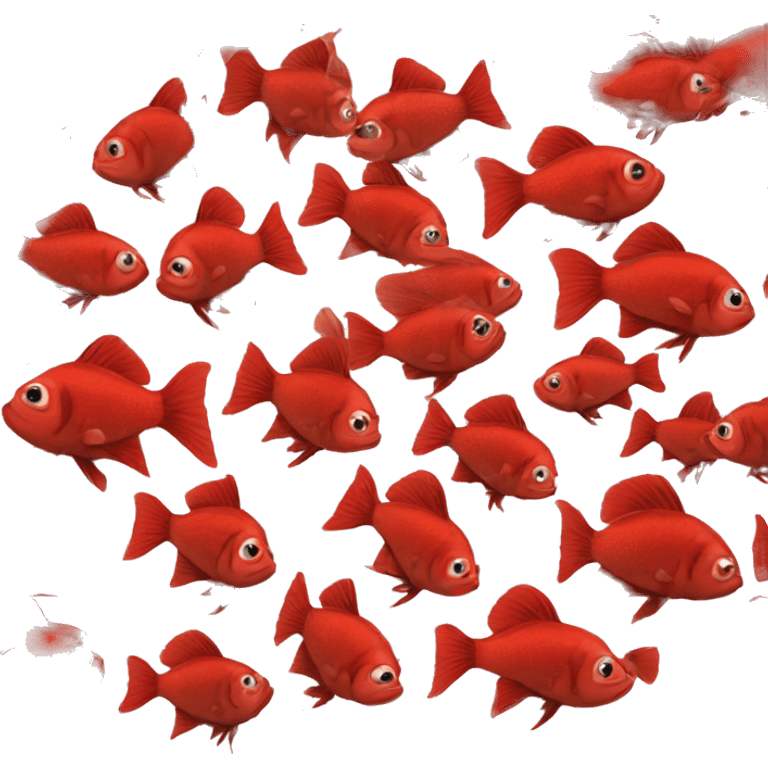 Red betta fish  emoji