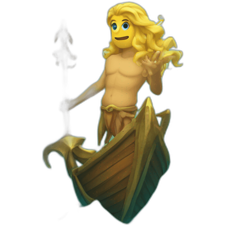 Couplé poseidon sirene emoji