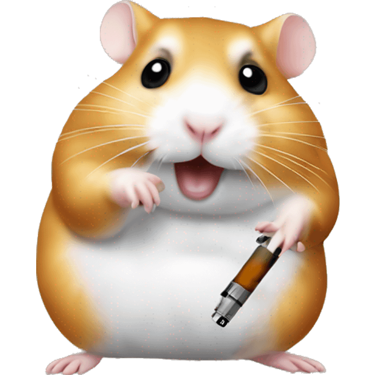 hamster smoke e-cigarette emoji