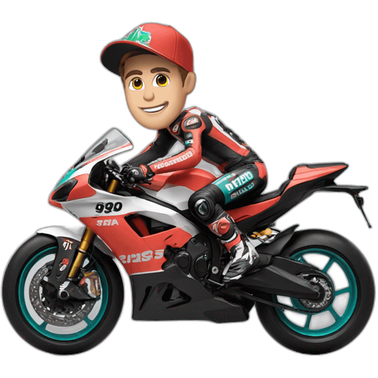 Fabio Quartararo on bike emoji