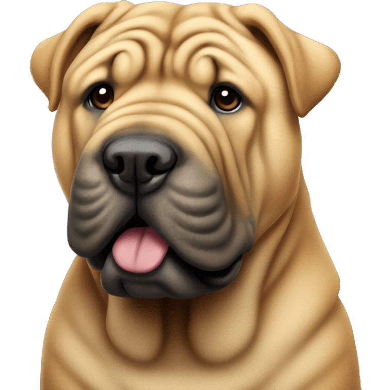 A shar pei dog emoji