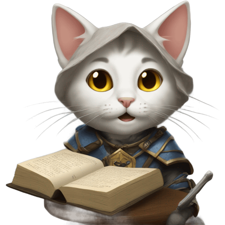 cats playing dnd emoji