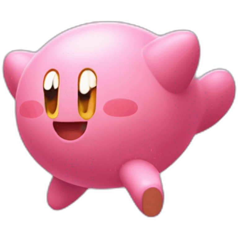 classic Kirby jump emoji