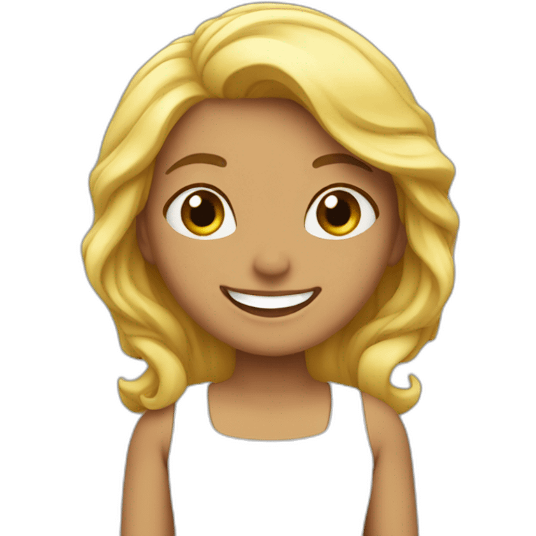 Mujer feliz emoji