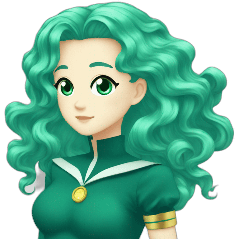 Sailor neptune teal hair emoji