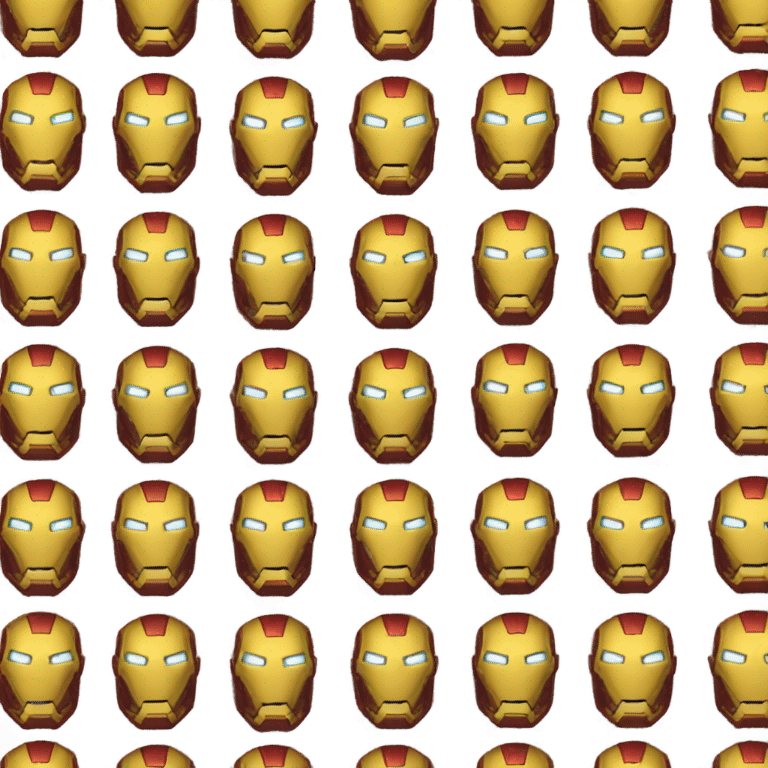 Iron man yellow emoji