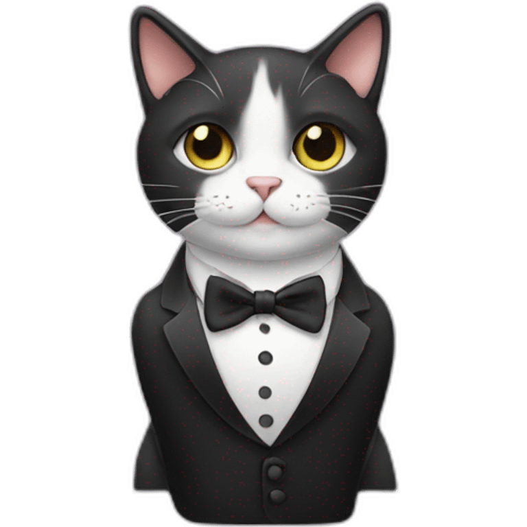 cat in tuxedo emoji