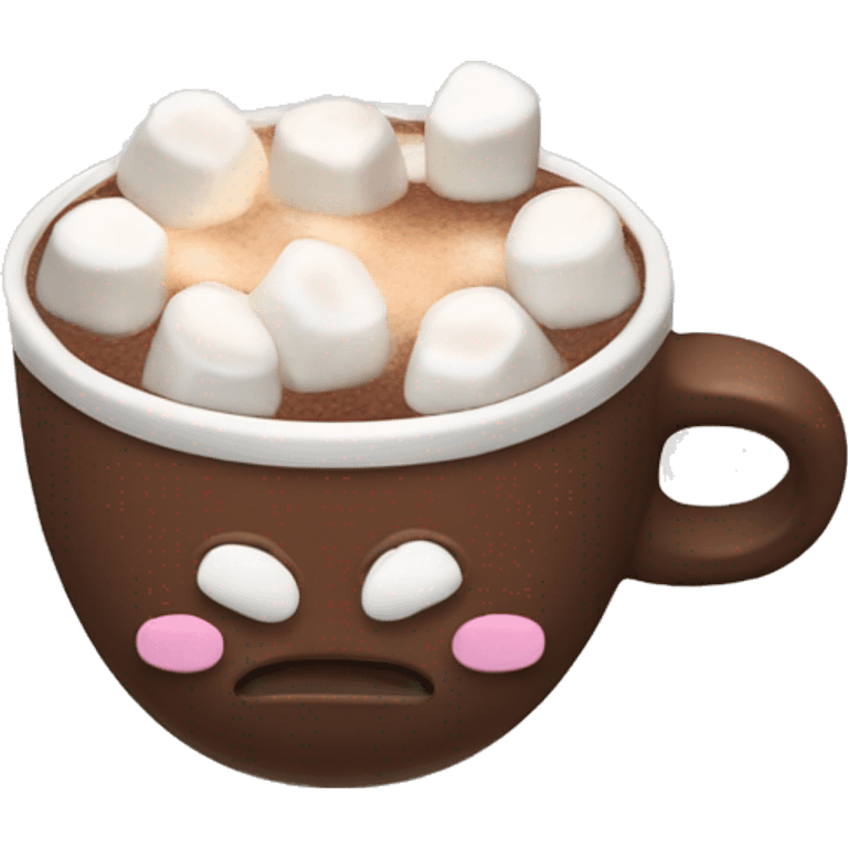 Hot chocolate with marshmallows  emoji