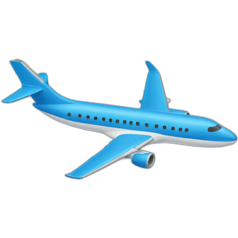 Blue plane emoji