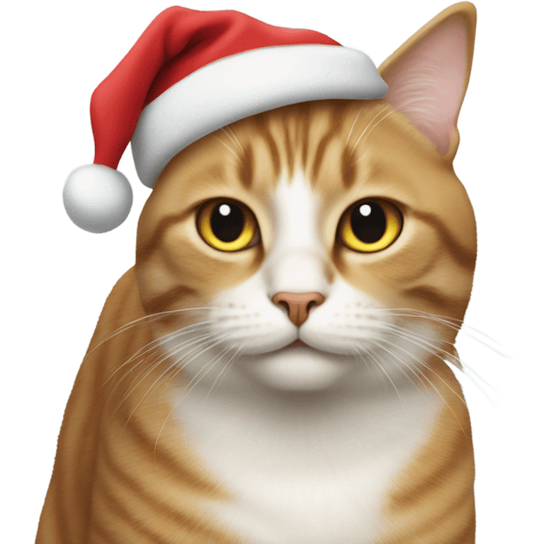 Cat with Santa hat emoji