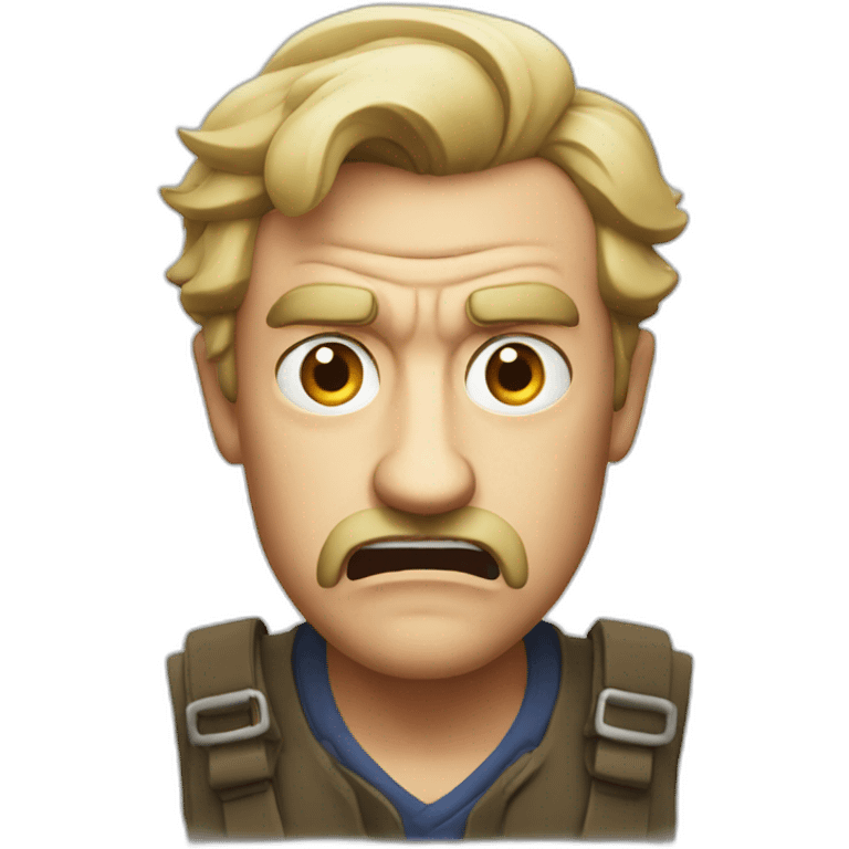 Angry British man emoji