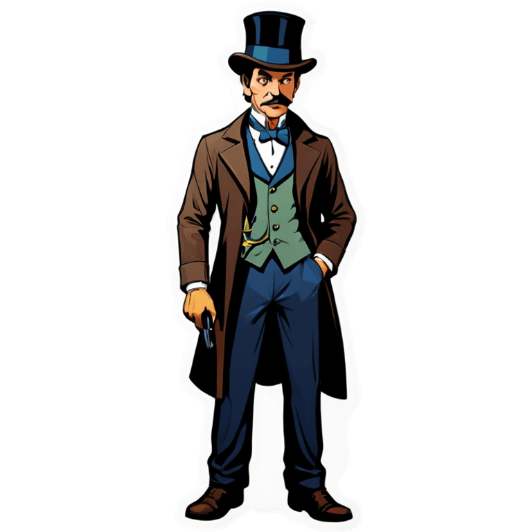 Detective with a tophat emoji