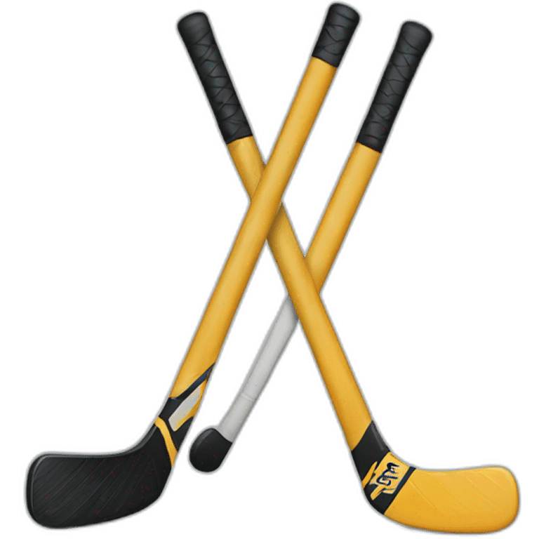 hockey sticks fighting emoji