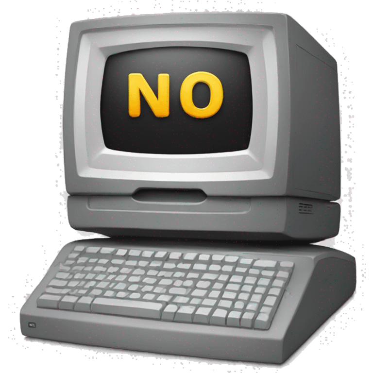 computer says "NO" emoji