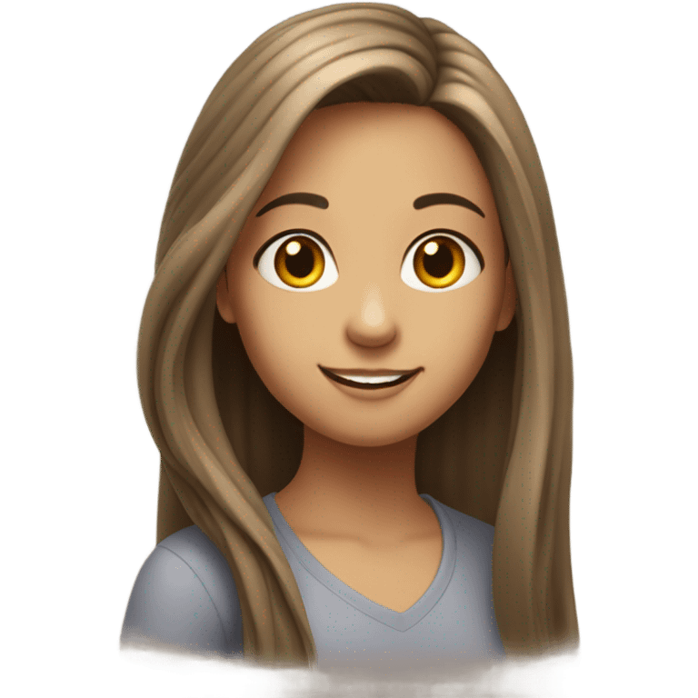 realistic portrait of girl emoji